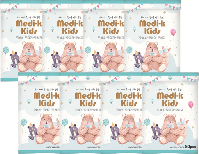 메디케이 유아용 일회용 치실, 80개입, 8개