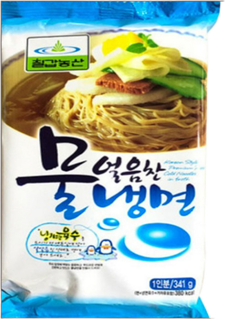 칠갑농산 얼음찬물냉면, 341g, 4개