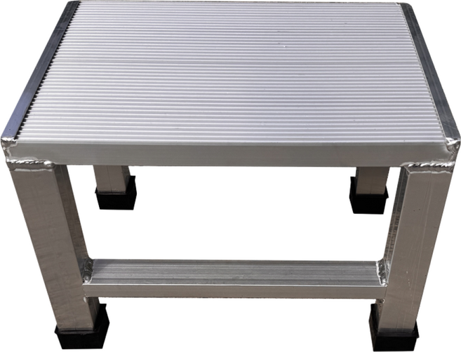 비에이치 알루미늄 1단 400 논슬립 이동식 안전 작업 계단 발판 사다리