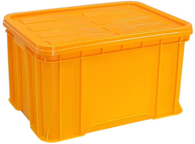 뉴플라스틱 만능상자 만능6호 뚜껑 공구박스 정리함 덮개세트, 1개, 황색