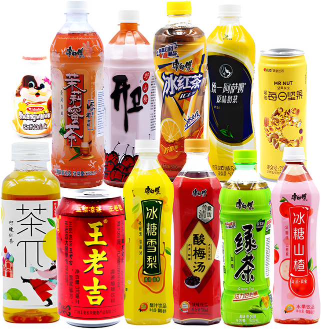 중국음료수 빙탕쉐리 왕로길 캉스푸 차파이 중국식품, 6개, 1L, 옶션1-카이워이대1000ml x6(1box)