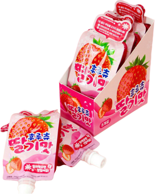 얼려먹는 후루츄 젤리 딸기맛, 5개, 90g