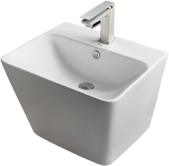 [고치고] 지리드 ZL-40 1홀 반다리 세면대, 화이트