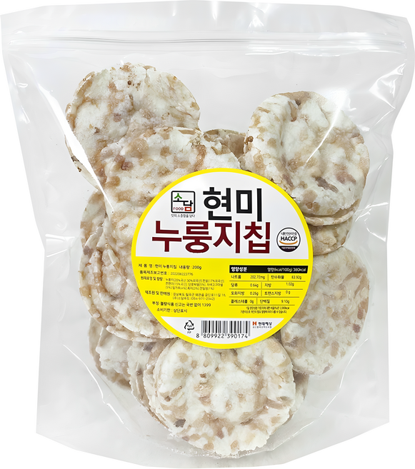 소담 현미누룽지칩 200g 10봉, 10개