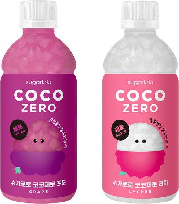 슈가로로 코코제로 2종 (포도/리치), 24개, 340ml