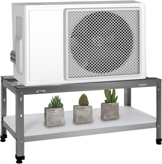 에어컨 실외기 접이식 받침대 거치대 베란다 발코니 실내용 (선반추가선택), 1개, 소) 640mm (선반미포함)