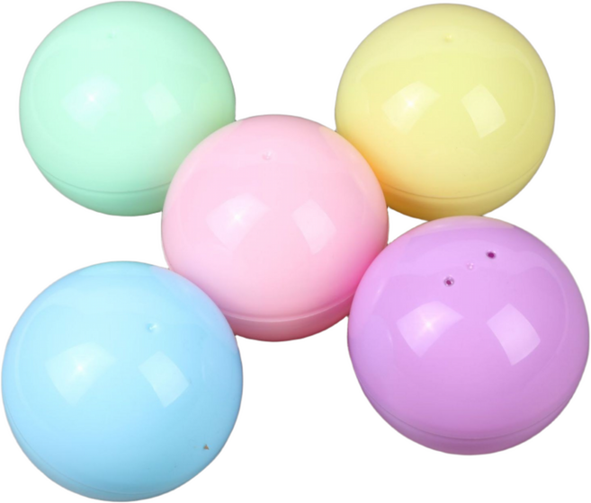 뽑기캡슐 10개세트 불투명 반투명 투명 추첨볼 원형 45mm 55mm 65mm, 10개, 65mm불투명