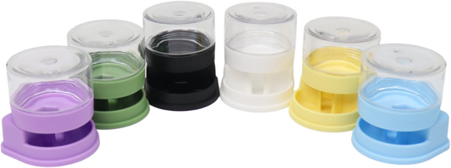 두렙 자동급수기 파충류 소동물 물그릇 젖병소재PA, 1개, 그린