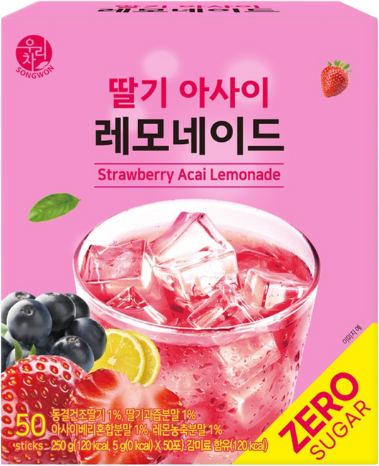우리차 딸기 아사이 레모네이드, 5g, 50개입, 1개