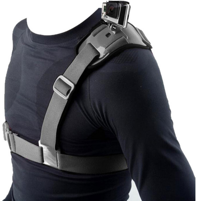 야토 액션캠 마운트 거치대 고프로 소니 스포트카메라, 어깨마운트, 1개, 1개