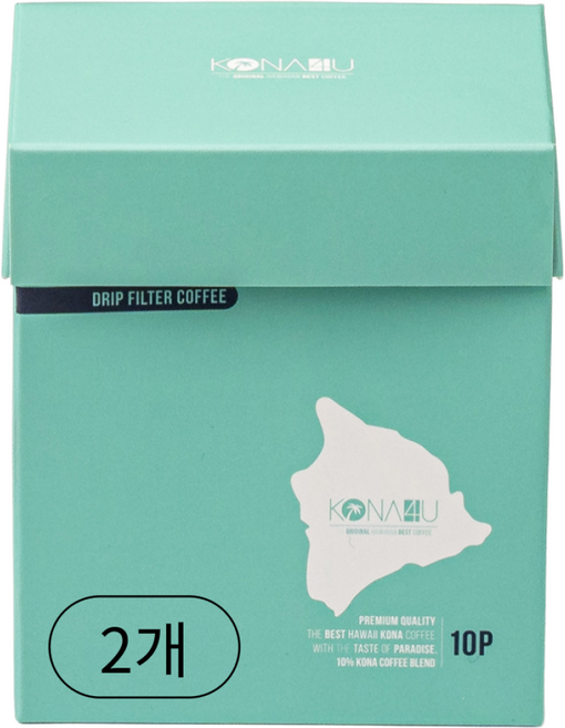 코나포유 세계3대커피 하와이 코나커피 드립백 티백 핸드드립 5종 카일루아 민트 10개입, 2개, 8.5g