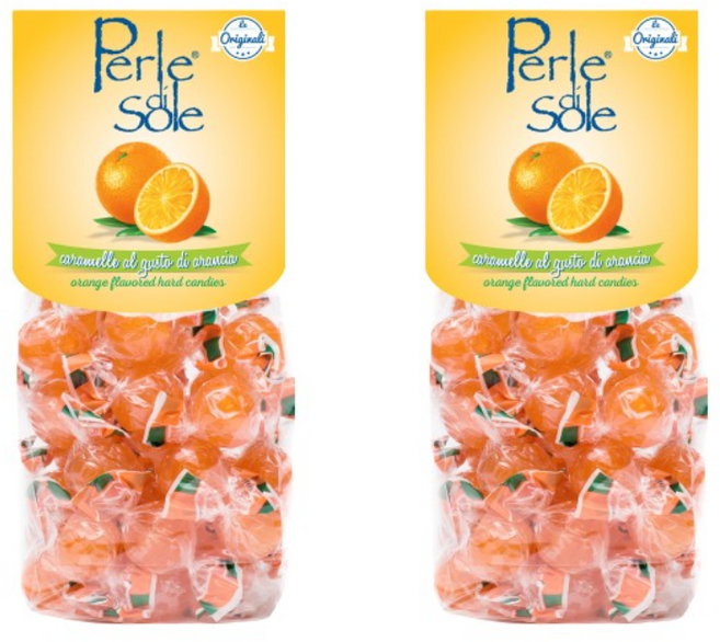 페를레디솔레 오렌지맛 캔디, 200g, 2개