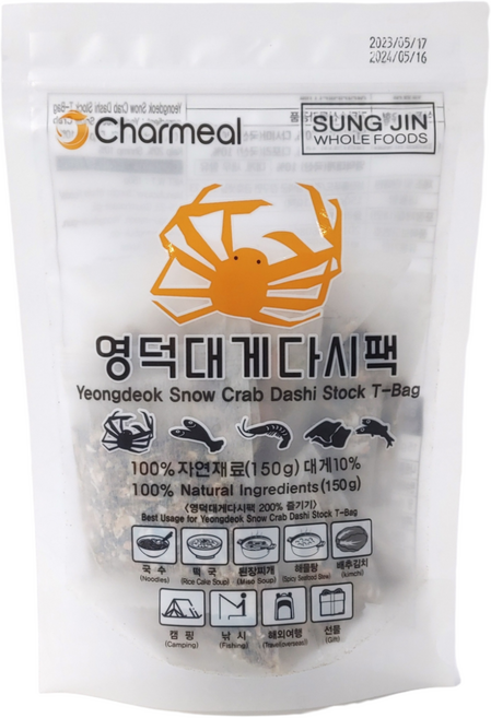 영덕 대게 다시팩 1봉 10개입, 1개, 영덕대게다시팩 150g (10개입)