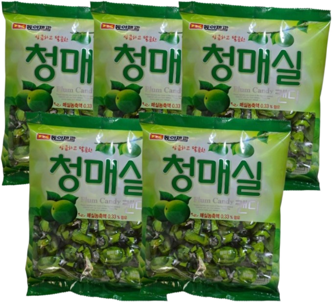 동아제과 청매실 캔디, 300g, 5개