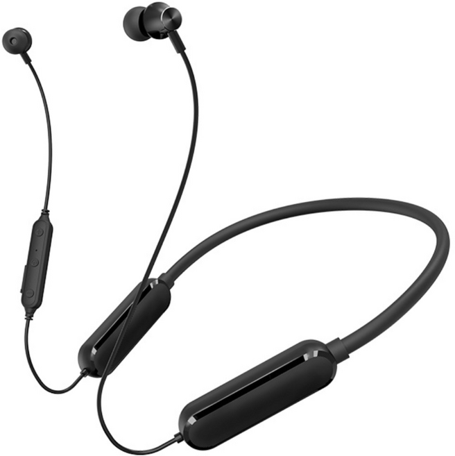 목걸이형 보청기 청력 증폭기 32채널 특수지능형 소음감소 지속사용 가능 블루투스 이어폰, 1개, 블루투스블랙