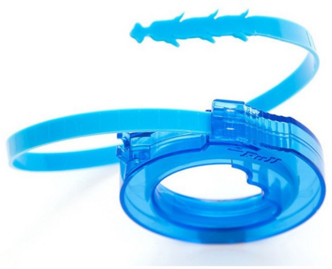 다온 배수구 머리카락 이물질 제거 스트랩 화이트/블루 1+1