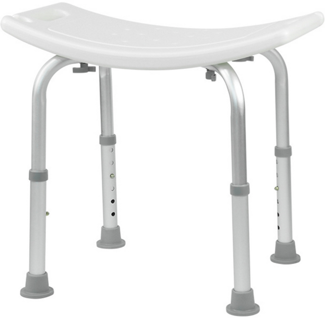 와이스필 욕실 보조의자, 1개, 화이트