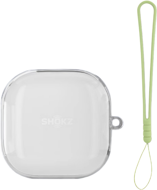 ozskin 샥즈 오픈핏2 투명 케이스 T920, 그린, 1개