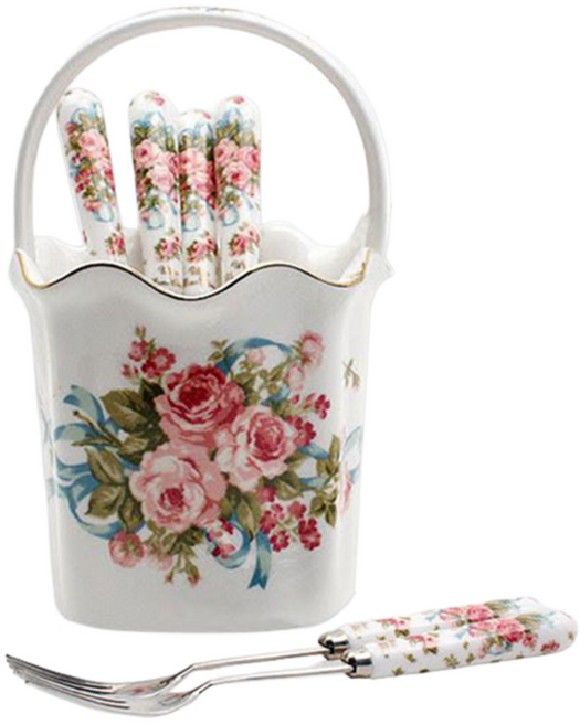 삼미 잉글랜드 사각꽃바구니 / 수저보관 / 카페수저보관