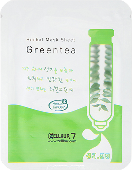 젤쿠어 그린티(Green Tea) 시트팩 마스크팩, 1개입, 1개