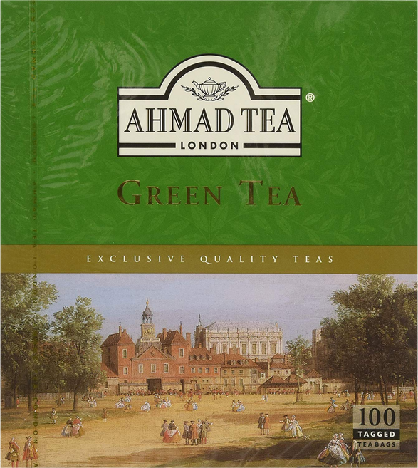 Ahmad Tea 그린 티, 2g, 100개입, 1개