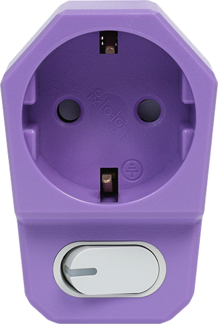 아이정 더좋은 멀티탭 추천 개별 1구 스위치 콘센트, 0.1cm, 퍼플, 2개