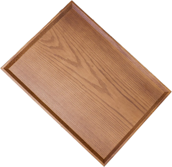 국산 우드 트레이 애쉬 나무 측면사선 논슬립형 쟁반, 1개, 애쉬측면사선