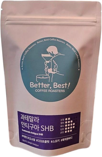 당일로스팅 베러베스트 커피 원두 과테말라 안티구아 SHB, 1개, 1kg, 홀빈(분쇄안함)