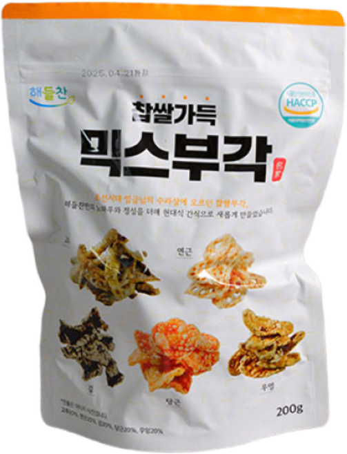 해들찬 믹스부각 200g, 5개