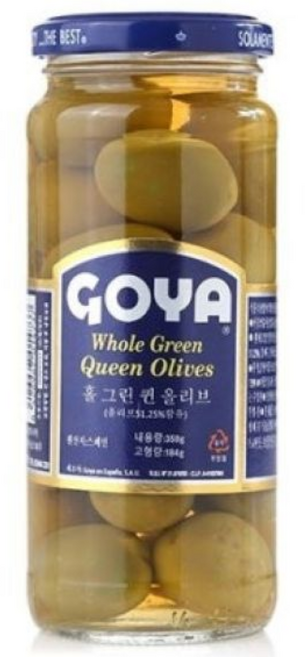 고야 홀 그린 퀸 올리브 359g x2개, 2개