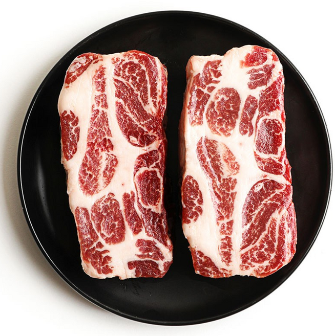 [고기파는녀석들] 이베리코 꽃목살 500g (두께선택가능), 일반구이용(두께8mm), 1개