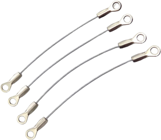 스텐 와이어로프 O형 슬리브, 실버, 10개