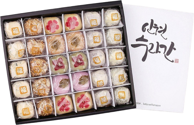 (어버이날선물세트 / 스승의날선물) 인현수라간 고급 화과자 30개입 (화과자+찹쌀떡) /명절선물세트/부모님선물/ 떡선물세트, 30개