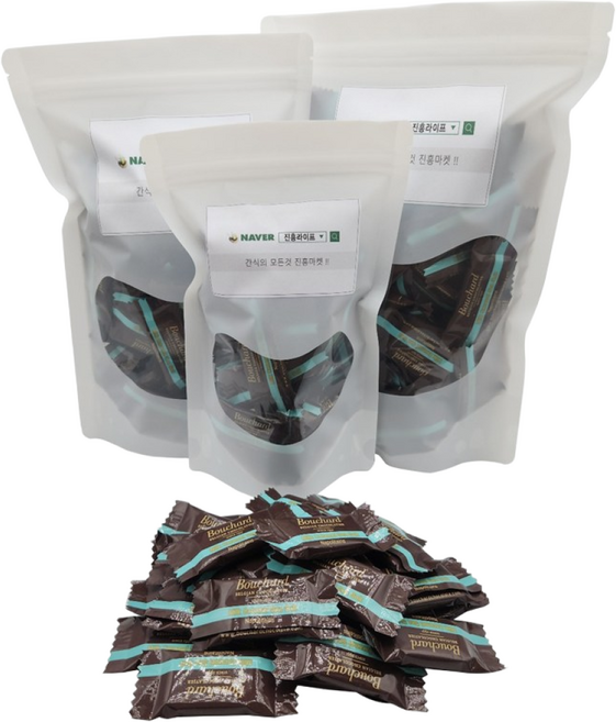 진흥라이프 부샤드 초콜렛 카라멜 씨솔트 소분, 1개, 608g