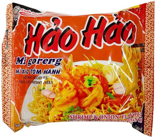 하오하오 미고랭 새우맛 볶음 라면, 1개, 76g