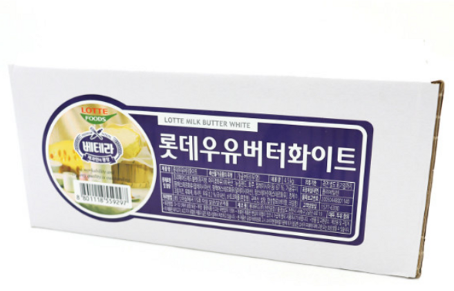 롯데우유버터화이트4.5Kg 4개 묶음, 롯데 우유버터 화이트 4.5kg 무, 1개, 4.5kg