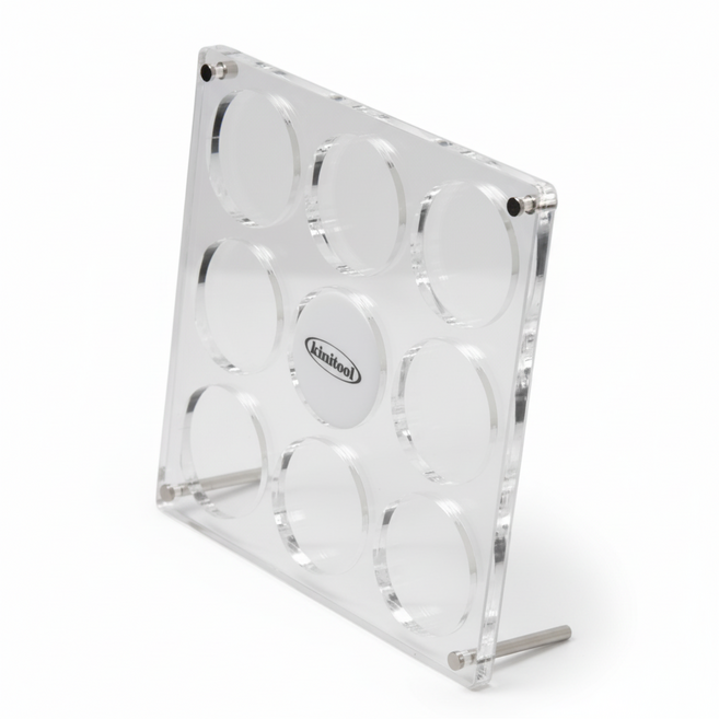 키니툴 캔뱃지 커버 아크릴 전시 케이스, 1개