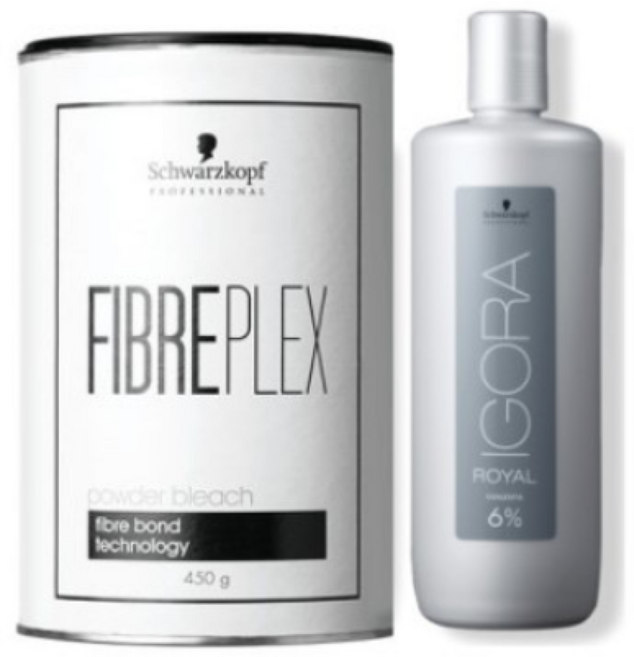 슈바츠코프 파이버플렉스 파우더 블리치 450g + 슈바츠코프 산화제 1000ml, 슈바츠코프 파이버플렉스 파우더 블리치 450g 1개, 옥시젠타 산화제 6%, 1L, 1개