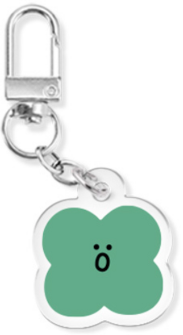 이모지 시리즈 에어팟 버즈 열쇠고리 아크릴 키링, 말랑말랑_집중이