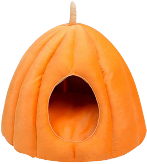 딩동펫 고양이 말랑 덩굴 숨숨하우스, 오렌지, 1개