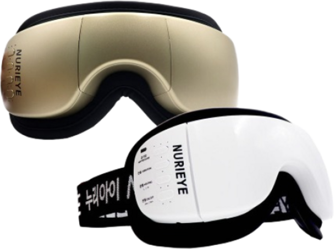 누리아이굿4 안구치료의료기기 무선 온열 찜질기 국내생산 밀착력 증대, 골드