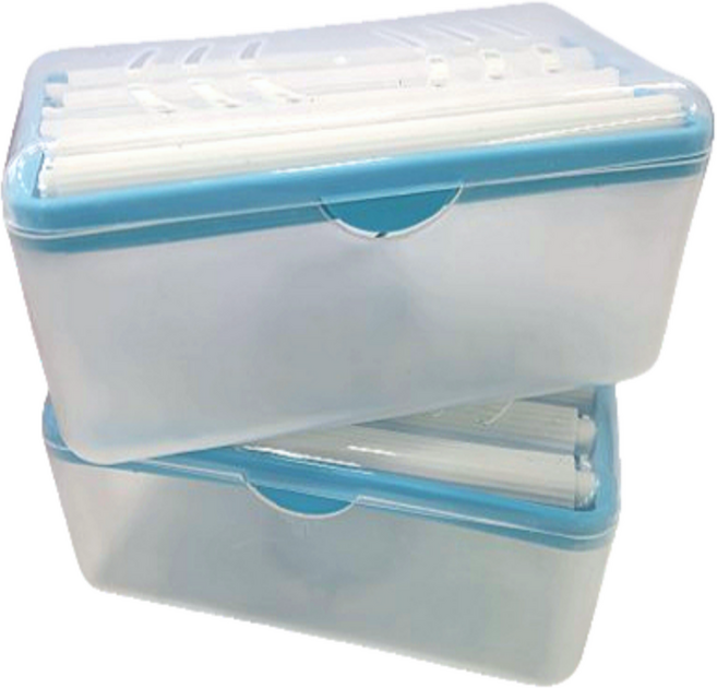 데일리픽 빨래 비누 거품롤러 세탁 케이스, 블루, 2개