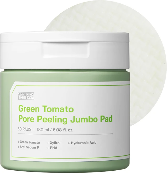 성분에디터 그린 토마토 모공 필링 점보 패드 180ml, 60매입, 1개 - 쿠팡