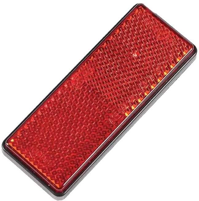 오토바이 반사판 스쿠터 전기자전거 후면 반사등, 1개, 레드