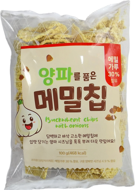 양파를 품은 메밀칩 100gX10개(한박스), 4개, 100g