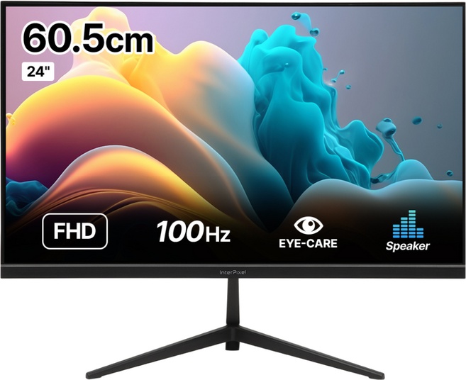 인터픽셀 IP2426 FHD IPS 100Hz 24인치 게이밍모니터, IP2426(일반), 60.5cm