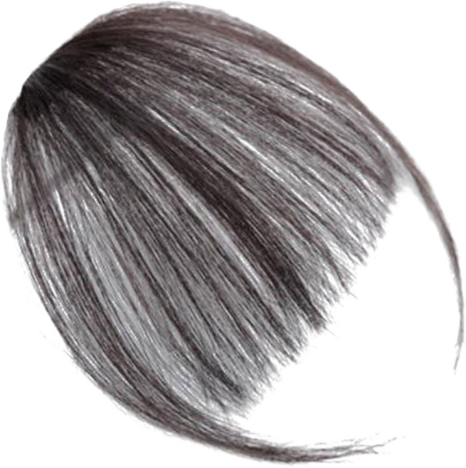 뿌이뿌이가발 인모 애교 앞머리, 다크브라운, 1개