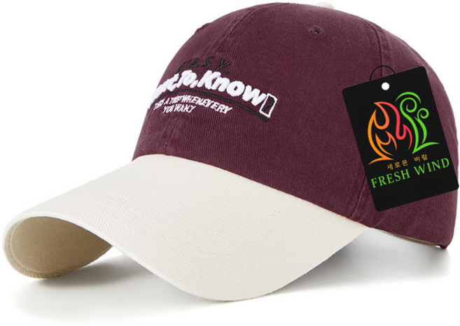 프레쉬윈드 프리미엄 레트로 복고풍 야구모자 볼캡 골프 아웃도어 캠핑