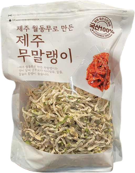 산들 제주 월동무로 만든 무말랭이 500g (1봉), 1개
