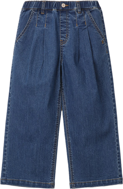 레노마키즈 R2431Q256 주니어 여아 주름 와이드 데님 팬츠 키즈 아동 청바지